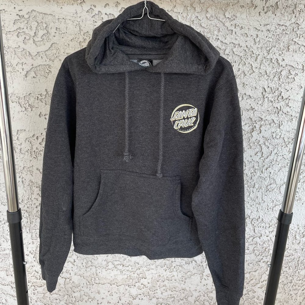 Santa Cruz Skateboards Women's Dark Grey Hoodie Size Small